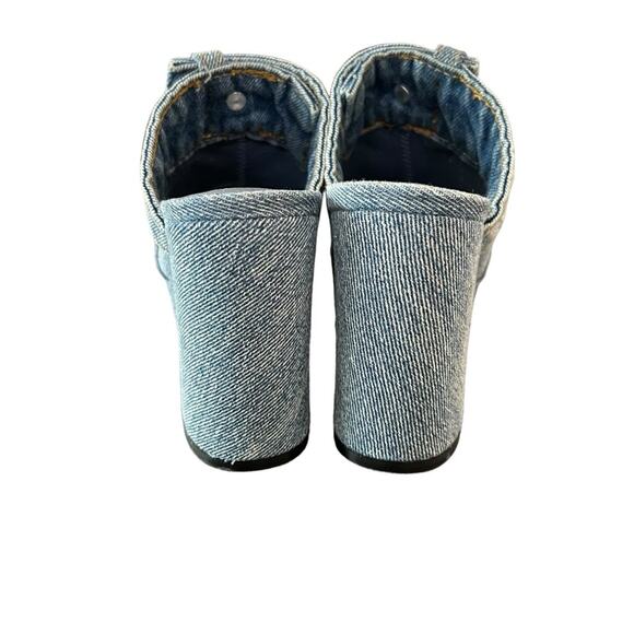 Jeffrey Campbell Magda Denim Jean Slide Platform Heel Size 5 - Picture 8 of 12